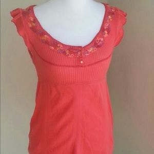 Free People Short Sleeve Henley!